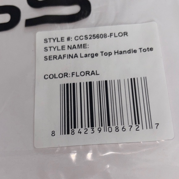 Cavalli Class BNIP Serafina Large Floral Cream Top Handle/Crossbody Bag - Picture 10 of 10